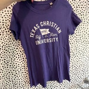 NWT TCU Horned Frogs spirit tee